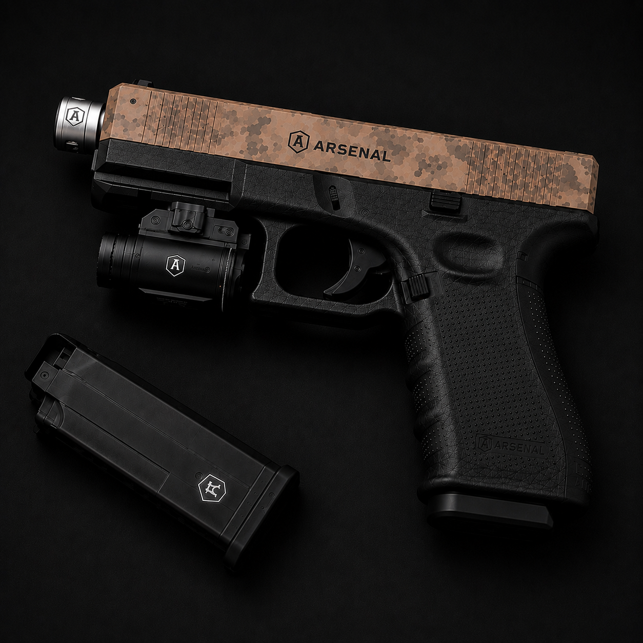 Arsenal Airsoft Glock 17 w/ 4mm Red Dot Laser