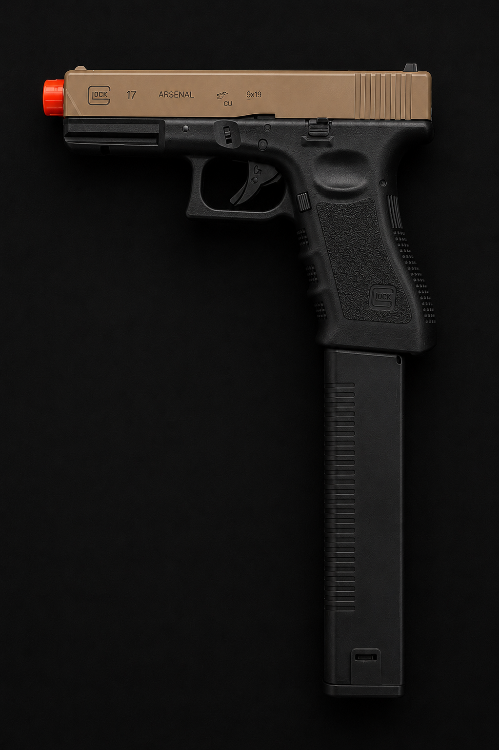 Glock 19 w/ Kris Vect Tan & Black